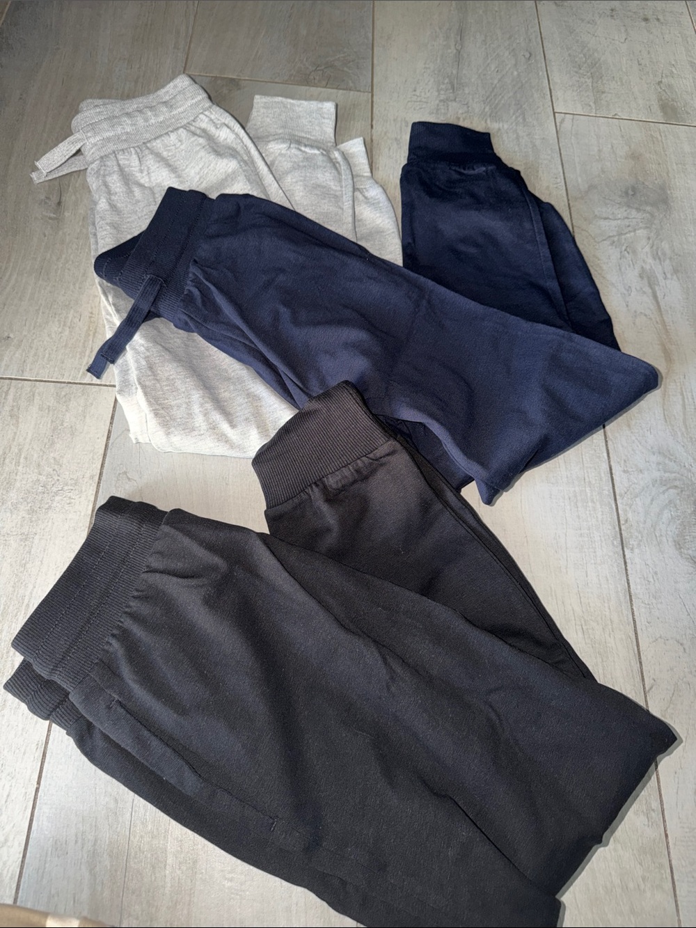 H&M Kids Sweatpants Bundle - Black, Navy, Light Gray